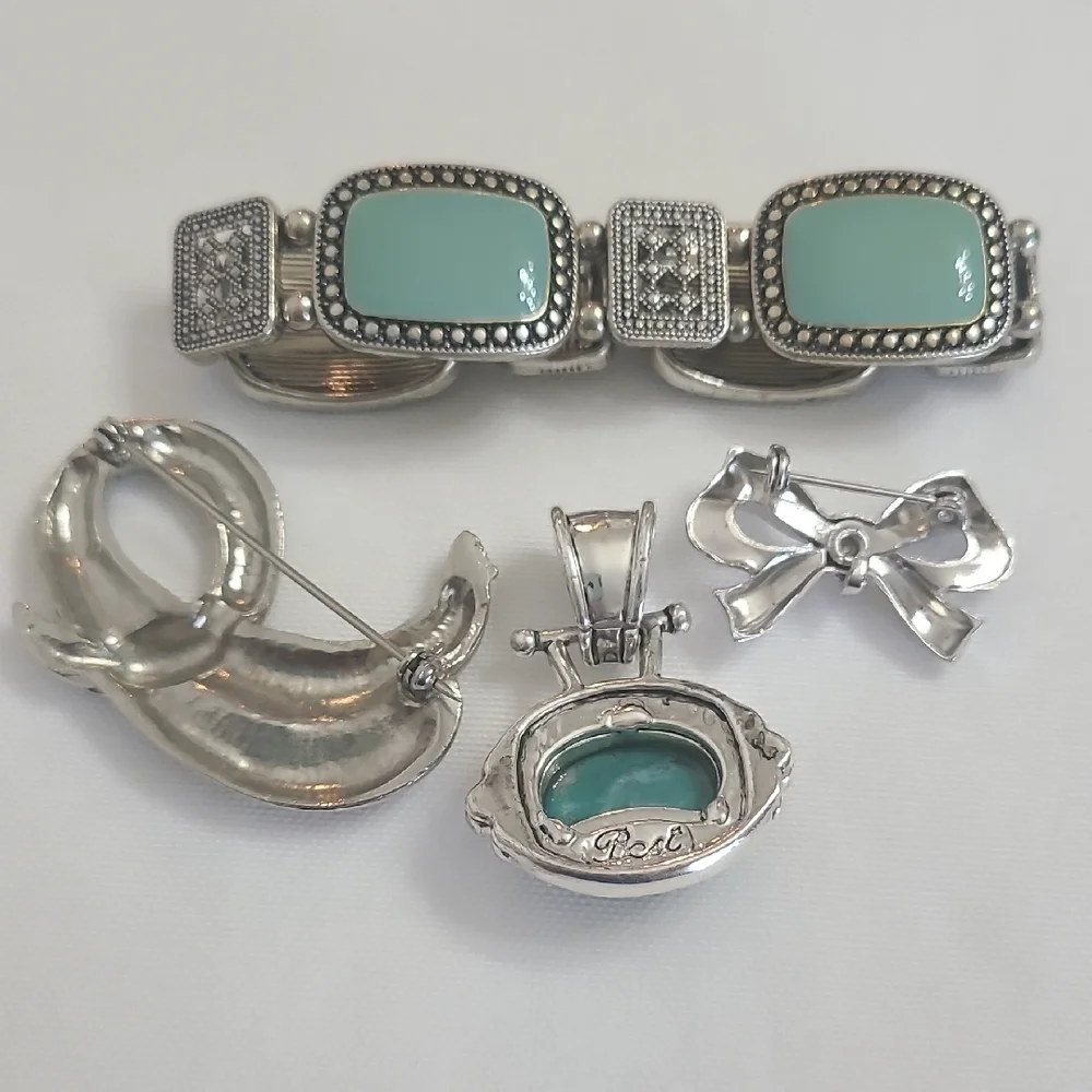 Silver and Turquoise Jewelry Set